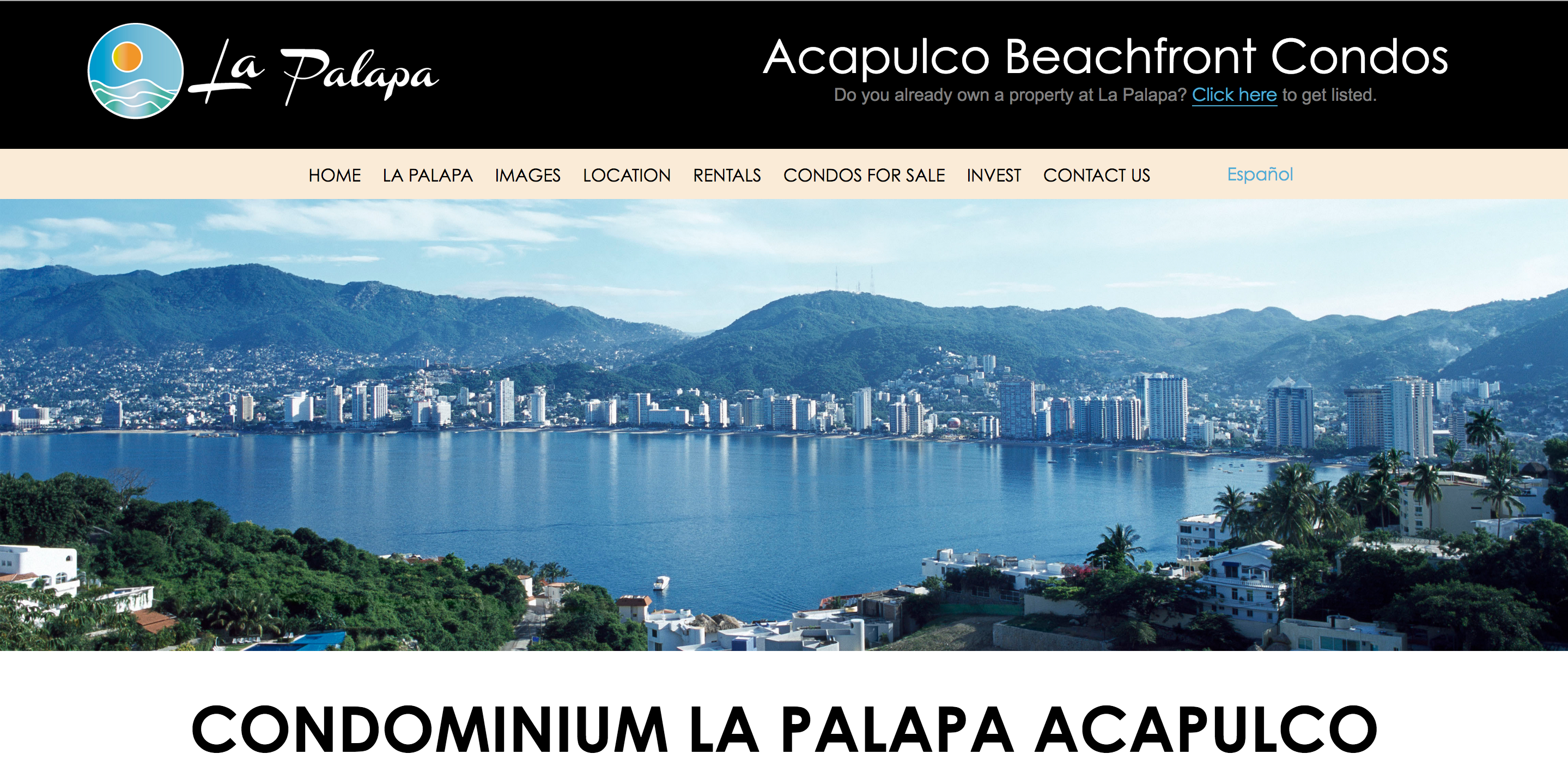 Screenshot of La Palapa from lapalapa.com.mx