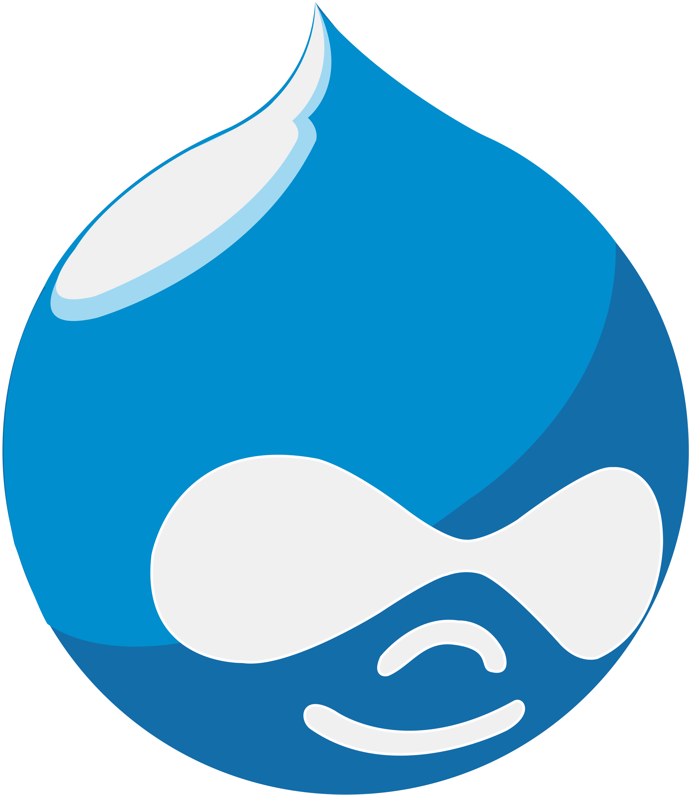 Blue Drupal logo